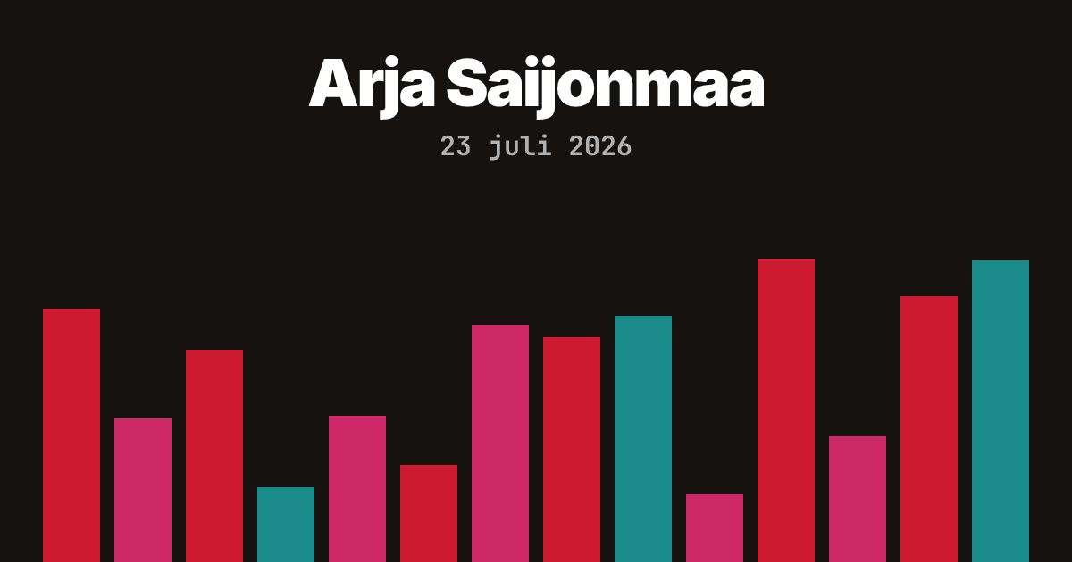 Arja Saijonmaa på Parksnäckan i Uppsala